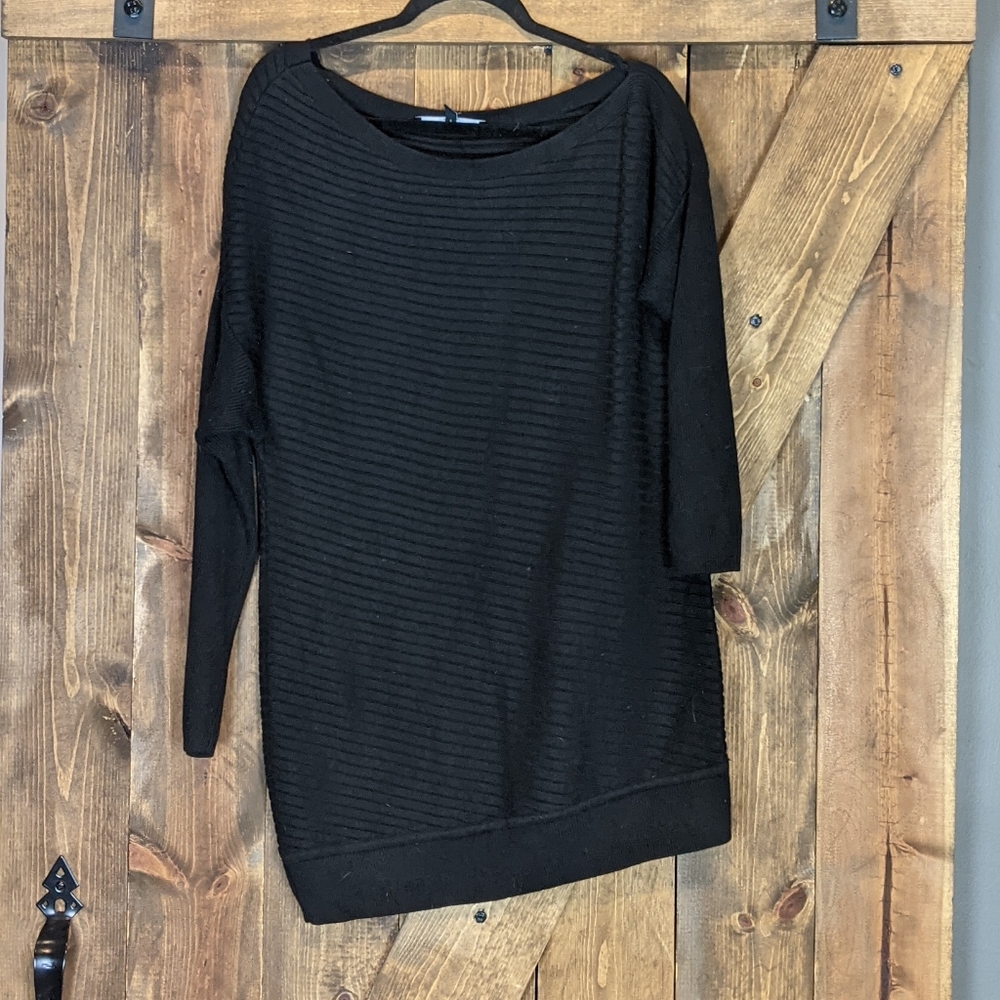 WHBM Black Off the Shoulder Sweater